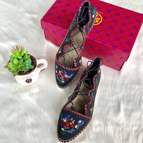 NWT Tory Burch Sonoma Espadrille Flats Size 8 1/2 - Picture 3 of 6